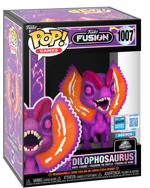 Dilophosaurus (LE500) - Jurassic Park Fusion 2024 NYCC Exclusive Pop NYCC STICKER