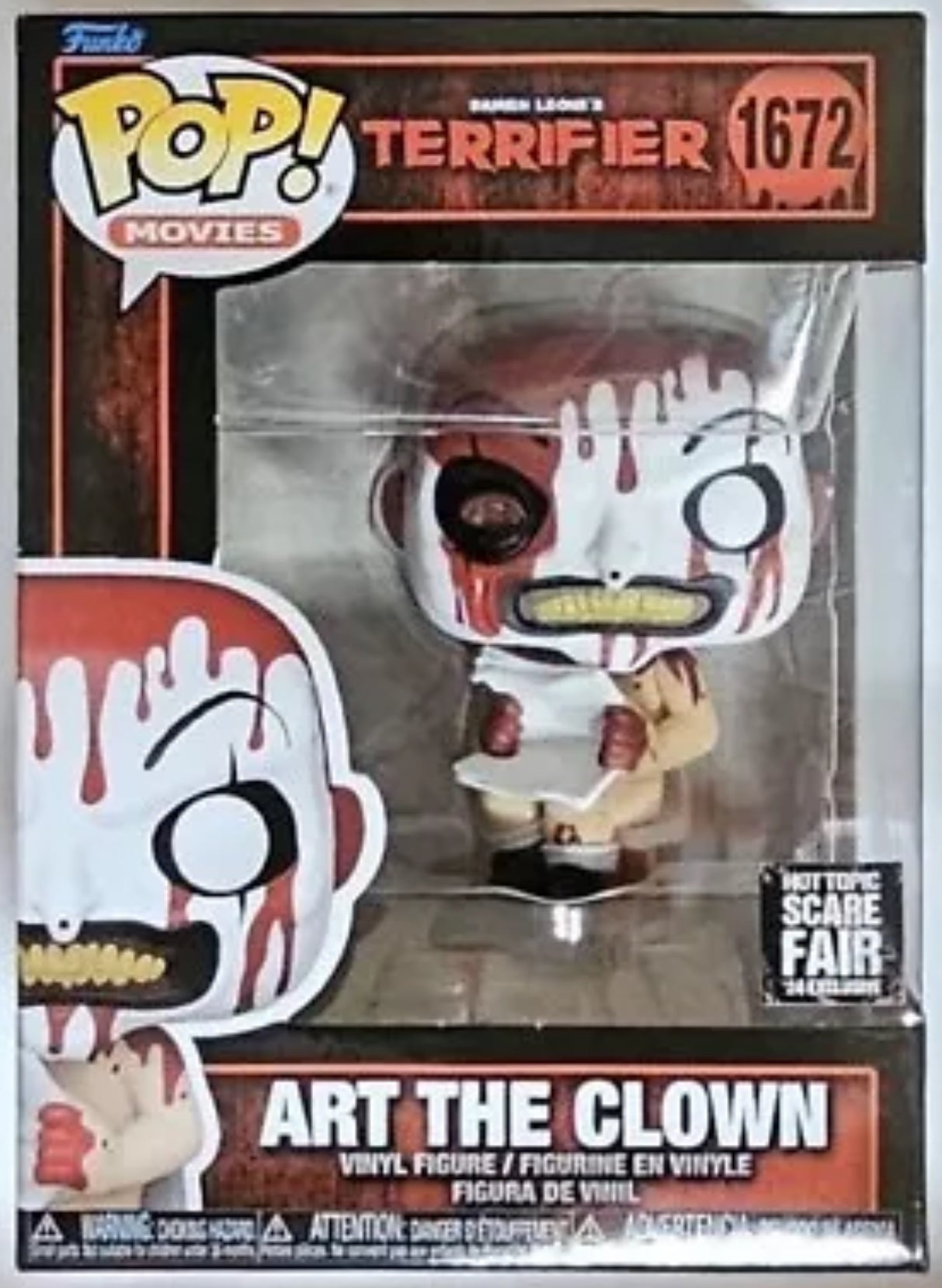 Art the Clown Bloody - Terrifier - 2024 Scare Fair Hot Topic Exclusive Funko Pop