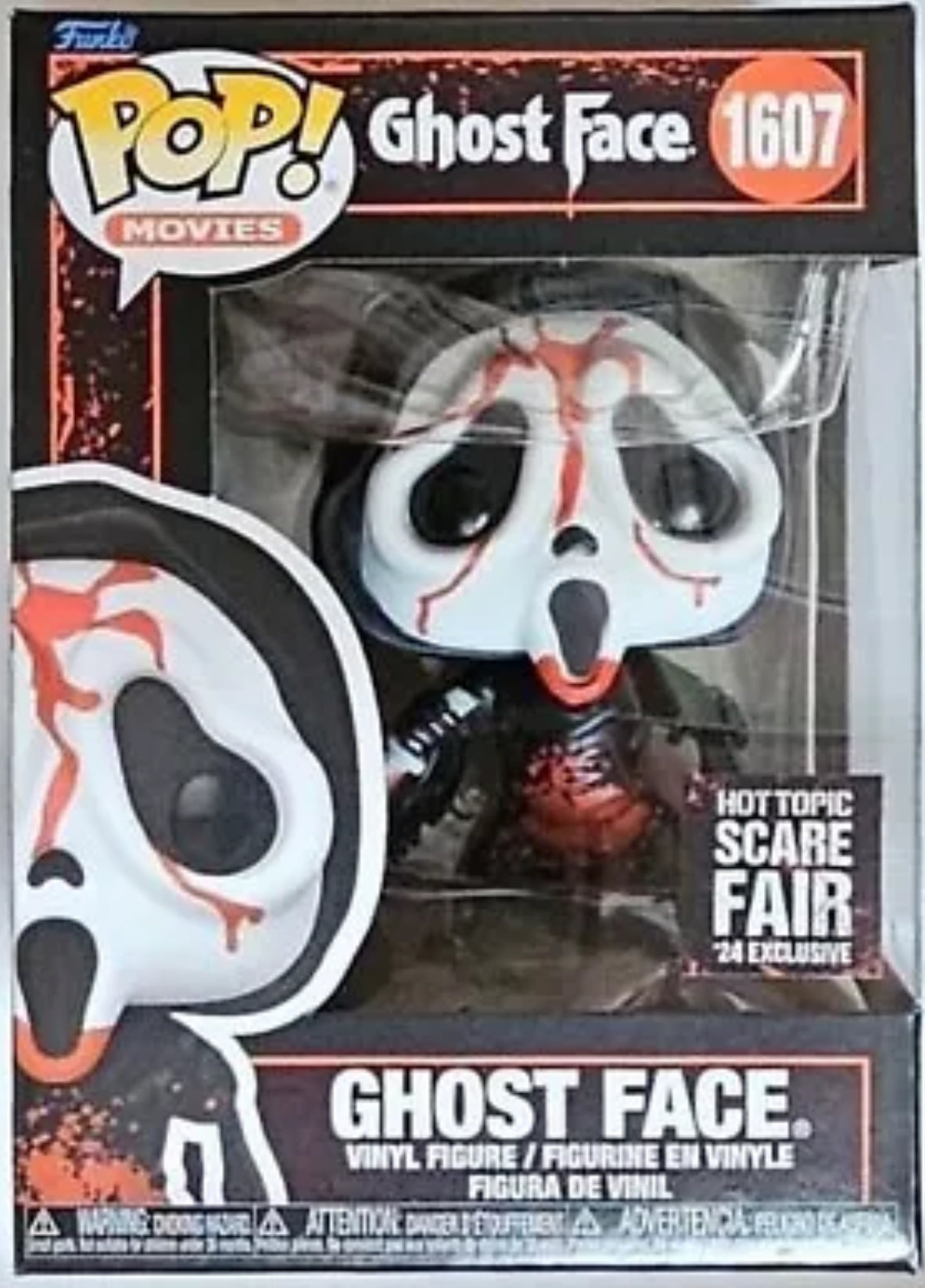 Ghost Face Bloody - Scream - 2024 Scare Fair Hot Topic Exclusive Funko Pop